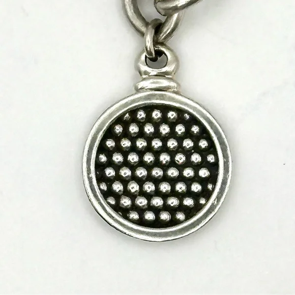 Lagos Silver Disc Charm Bracelet